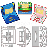 Greeting Card Carbon Steel Cutting Dies Stencils DIY-WH0309-1897-1