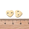 304 Stainless Steel Laser Cut Heart Connector Charms STAS-M111-16G-01-3