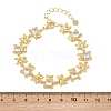 Bear Brass Micro Pave Cubic Zirconia Link Chain Bracelets for Women BJEW-K248-05G-7