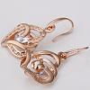 Exquisite Tin Alloy Czech Rhinestone Heart Dangle Earrings For Women EJEW-BB13401-4