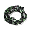 Natural Ruby in Zoisite Beads Strands G-P497-01C-50-3