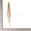 Brass Square Snake Chain Tassel Big Pendants KK-G510-10G-3