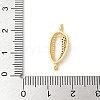 Brass Micro Pave Cubic Zirconia Connector Charms KK-U053-05G-3