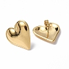 Ion Plating(IP) 304 Stainless Steel Heart Stud Earrings for Women EJEW-F300-16G-2