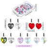 Fingerinspire 50Pcs 5 Colors Large Hole Alloy European Dangle Charms FIND-FG0001-63-2