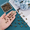 120Pcs 12 Styles Tibetan Style Alloy Tube Beads FIND-PH0020-80-3