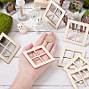 Mini Wood Dollhouse Window Furniture Accessories DJEW-WH0015-112-3