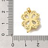 Brass Micro Pave Cubic Zirconia Pendants KK-B122-01A-G-3