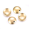 Ion Plating(IP) 304 Stainless Steel Dome Charms STAS-H472-02G-10mm-1