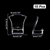 Transparent Acrylic Slant Back Single Neaklace Diaplay Stands NDIS-WH0006-13-2