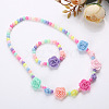 Plastic Beaded Necklaces & Beaded Bracelets WG32877-10-1