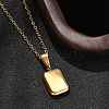 304 Stainless Steel Geometric Pendant Necklaces for Women NJEW-S439-04A-G-2