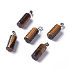 Natural Tiger Eye Pendants G-P001-34B-1