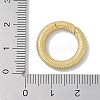 Rack Plating Brass Micro Pave Cubic Zirconia Spring Gate Rings Clasps KK-NH0002-04G-02-3