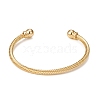 Classic Rack Plating Brass Cuff Bangles X-BJEW-E071-10G-1