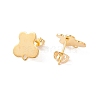 201 Stainless Steel Stud Earring Findings EJEW-A071-04G-1