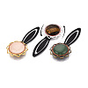 Alloy & Iron Bookmark Cabochon Settings PALLOY-N184-10S-6