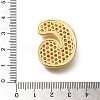 Brass Cubic Zirconia Pendants KK-M295-13G-G-3