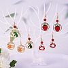 DIY Fruit & Rabbit Drop Earring Making Kit DIY-SZ0007-52-3