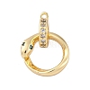 Brass Micro Pave Cubic Zirconia Pendants KK-P289-10G-1