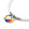 Glass Seed Beads Pendant Necklaces NJEW-JN03459-04-6