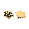 Ion Plating(IP) 304 Stainless Steel Enamel Charms STAS-M102-56G-2