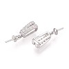 925 Sterling Silver Micro Pave Cubic Zirconia Pendant Bails STER-N016-92P-2