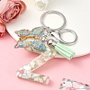 Resin & Acrylic & Faux Suede Tassel Keychain KEYC-YW00126-26-1