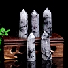 Point Tower Natural Tourmalinated Quartz Healing Stone Wands PW-WG27572-01-3