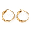 PVD Vacuum Plating 201 Stainless Steel Hoop Earrings EJEW-I309-07G-03-1