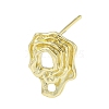 Brass Stud Earring Findings KK-R154-05G-1