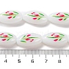 Printing Glass Oval Beads for Necklaces Bracelets Making GLAA-B020-01A-13-2