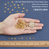 CREATCABIN 100Pcs 2 Style Brass & Alloy Fancy Bead Caps FIND-CN0001-04-3