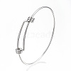 Tarnish Resistant Adjustable 304 Stainless Steel Expandable Bangle Making LS-BJEW-G546-01P-1