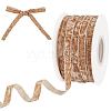 25 Yards Single Face Crushed Velvet Ribbon OCOR-WH0085-32A-1