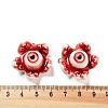 Eyeball Theme Opaque Resin Enamel Pendants RESI-D076-02D-3