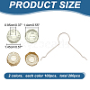 200Pcs 2 Colors Aluminum Round Ornament Cap FIND-AR0004-87A-2