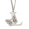 201 Stainless Steel Necklaces NJEW-Q336-01L-P-1