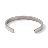 Non-Tarnish 304 Stainless Steel Star Cuff Bangles BJEW-F464-P-01-3