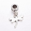 Tibetan Style Alloy European Dangle Charms X-MPDL-J041-08AS-2