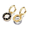 Brass Micro Pave Cubic Zirconia Huggie Hoop Earrings EJEW-T014-42G-NF-4