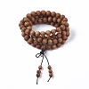 4-Loop Wrap Style Buddhist Jewelry BJEW-S140-13B-1