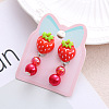 Alloy Plastic Clip-on Earrings for Kid WG21FF0-13-1