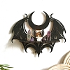 Halloween Wooden Bat Shelf for Crystals PW-WG94399-01-2