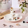 SUNNYCLUE 1PC Porcelain Jewelry Plate DJEW-SC0001-10A-4