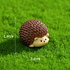 Cute Resin Hedgehog Miniature Ornaments PW-WG5E9A1-03-2