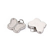 304 Stainless Steel Charm Cabochon Settings STAS-S116-144P-2