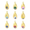 Brass Enamel Pendants KK-P296-01G-1