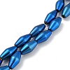 Electroplated Synthetic Magnetic Hematite Beads Strands G-Z032-B01-02C-1