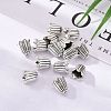 Cadmium Free & Lead Free Antique Silver Tibetan Style Flower Bead Caps X-TIBEB-00864-AS-R-6